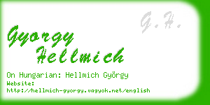 gyorgy hellmich business card